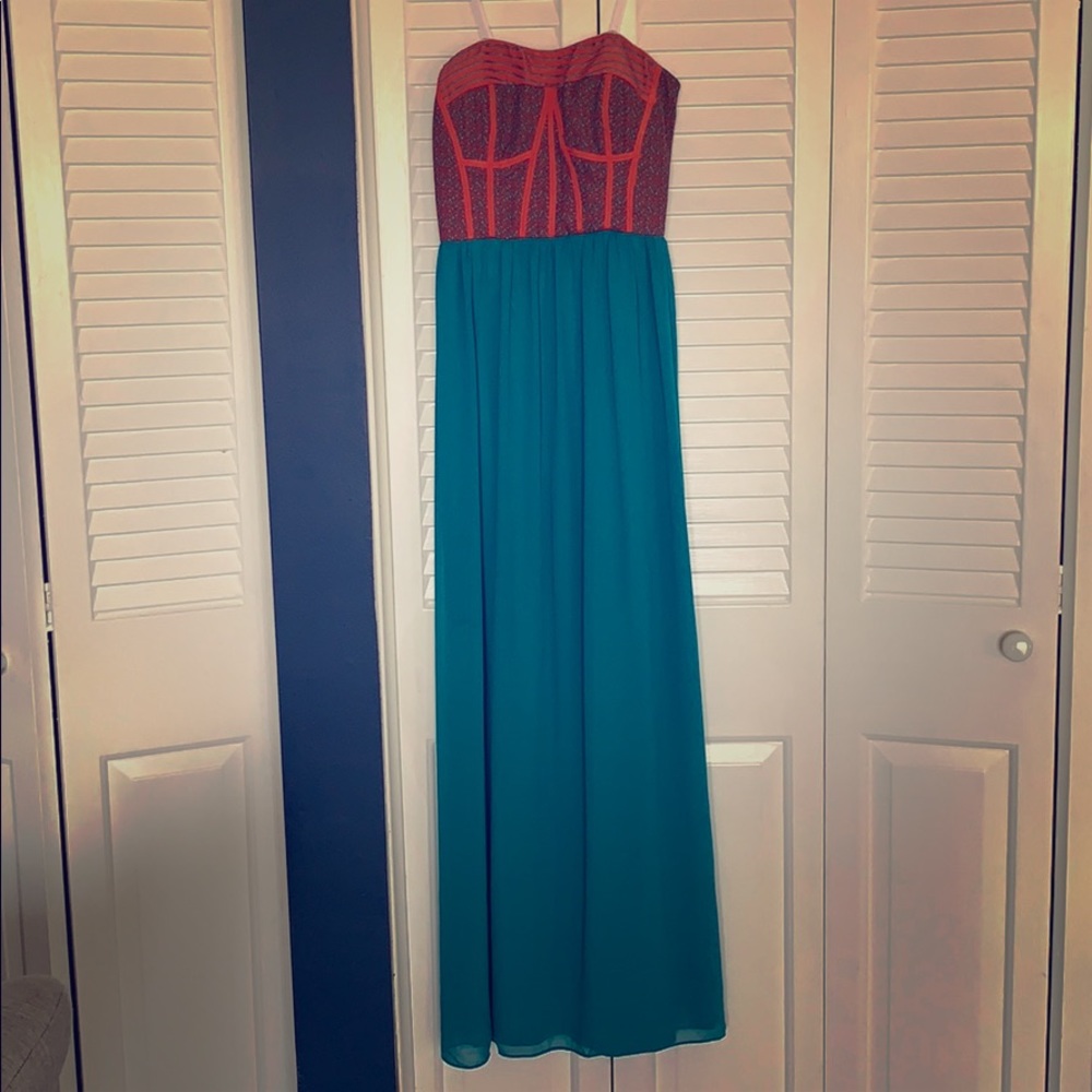 GB floor length strapless summer dress